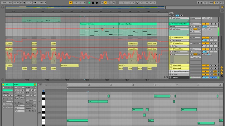 Ableton Live. One of the best paid DAWs (Digital Audio Workstations).