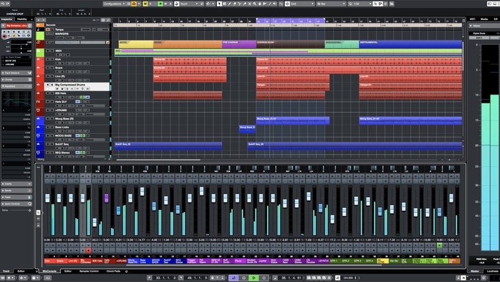 Steinberg Cubase. One of the best paid DAWs (Digital Audio Workstations).