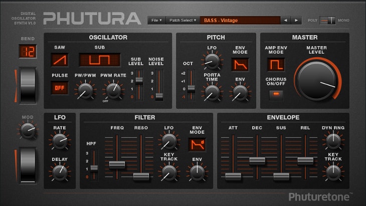 Phutura. One of the best free synths for EDM and electronic music.