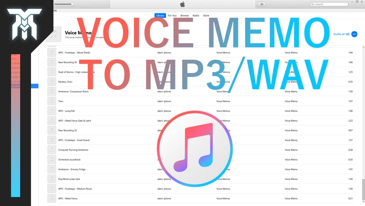 How To Convert Voice Memos to MP3/WAV in iTunes