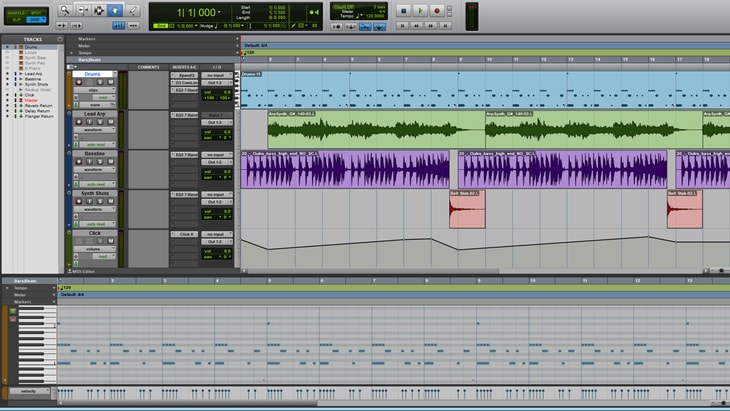 Avid Pro Tools. One of the best paid DAWs (Digital Audio Workstations).