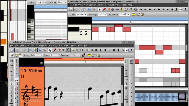 Rosegarden. One of the best FREE DAWs (Digital Audio Workstations).