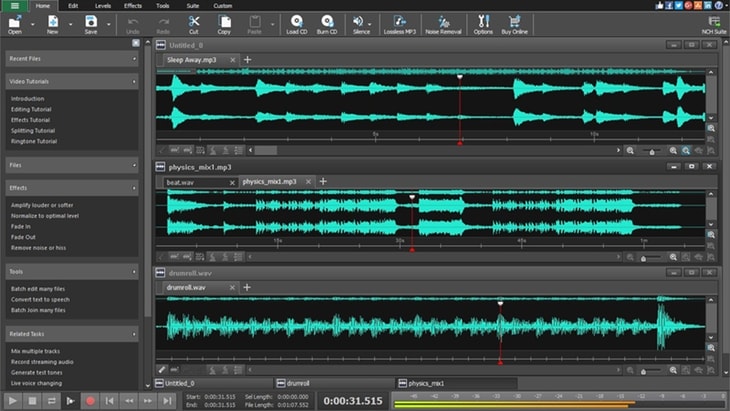 WavePad. One of the best FREE DAWs (Digital Audio Workstations).