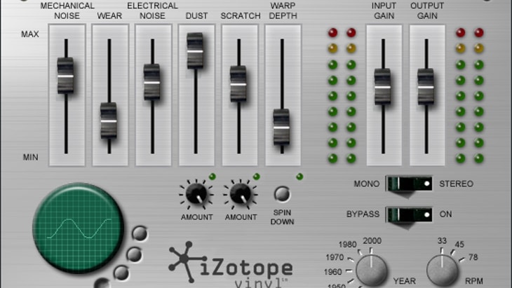 iZotope Vinyl. One of the best free effect plugins.