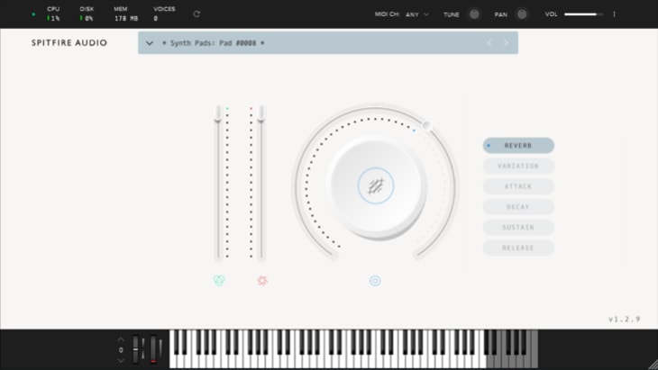 Spitfire LABS. One of the best free realistic instrument VST plugins.